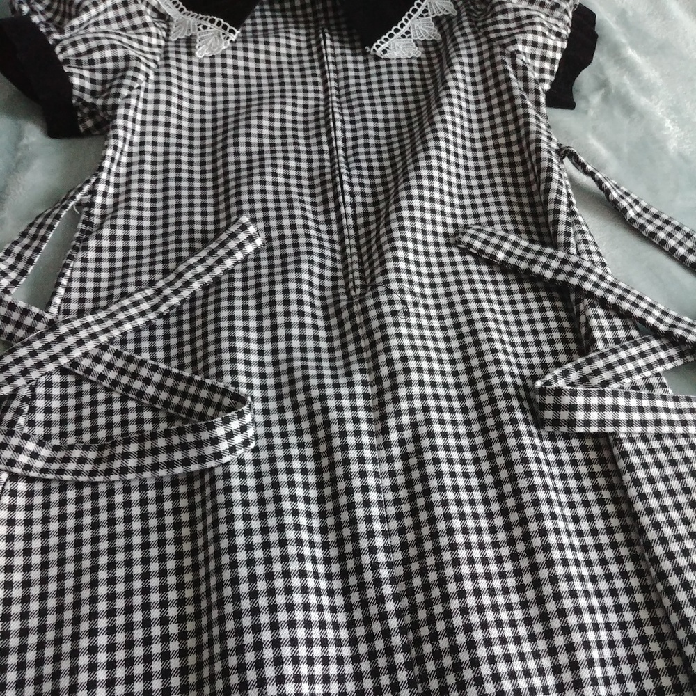 | Checkered Formal Dress | 008 | - Picture 8 of 8